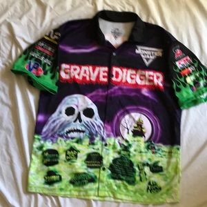 Monster Jam grave Digger crew shirt